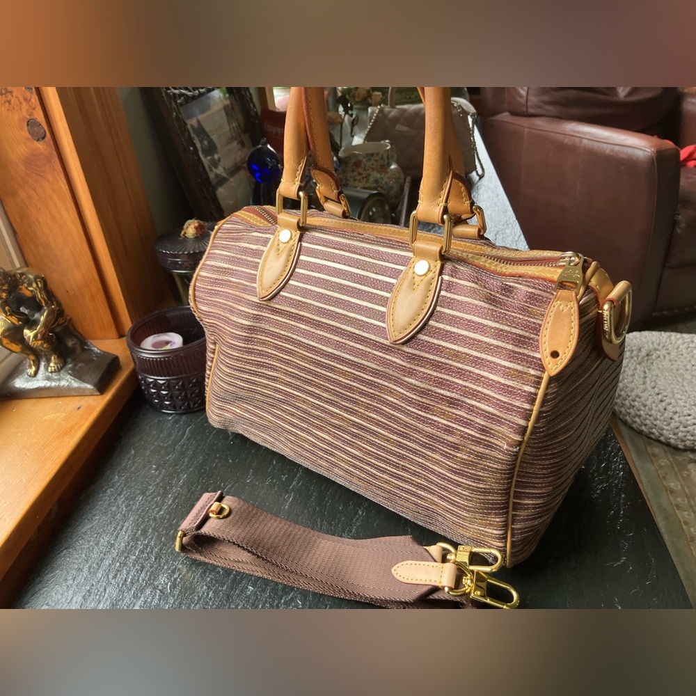 SALE! LV Limited Edition 2010 Monogram Eden Speedy Bandoulière 30 Peach - Picture 3 of 16